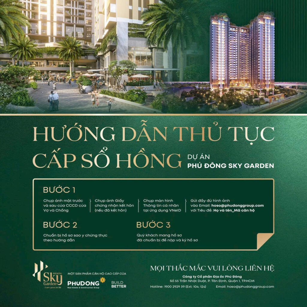 hướng dẫn thủ tục cấp sổ hồng