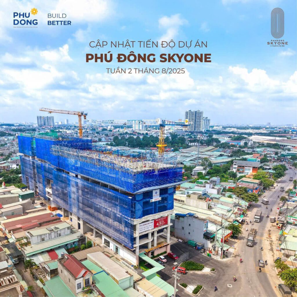 Tiến độ Phú Đông Sky One